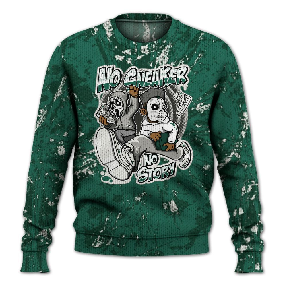 Knitted Sweater To Match Oxidized Green 4s - Sneakers Make Story Graphic Luxury