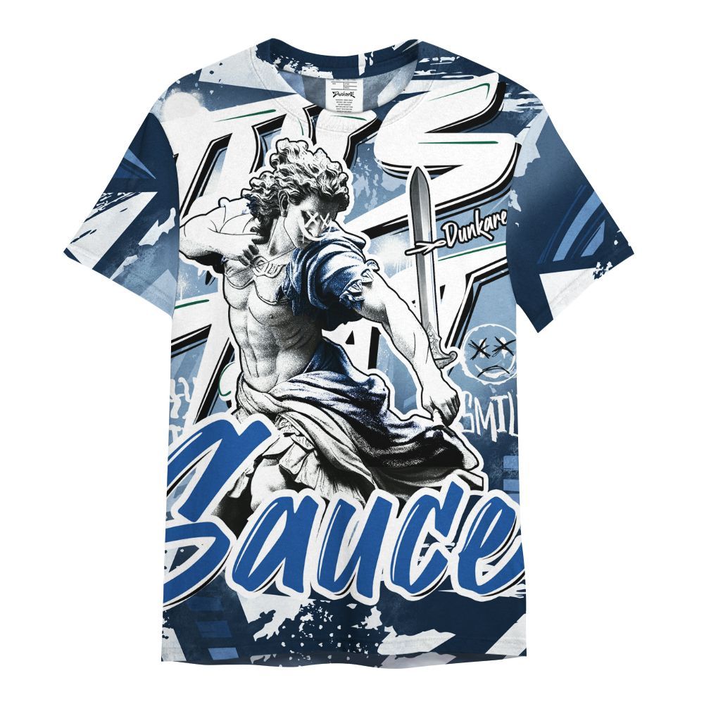 Shirt To Match Low Space Royal 11s - This That Sauce Retro All Over Print