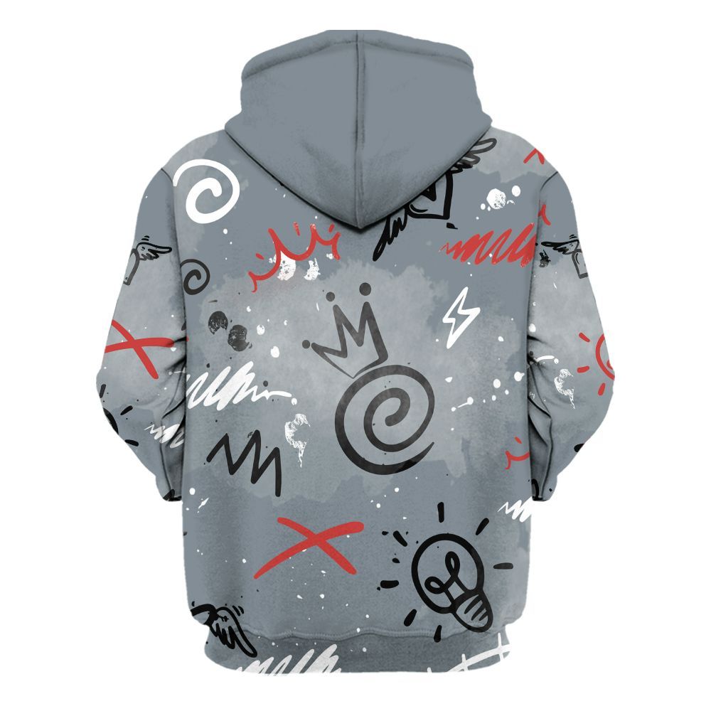 Hoodie To Match Wolf Grey 13s - Drip Been Di2ferent All Over Print