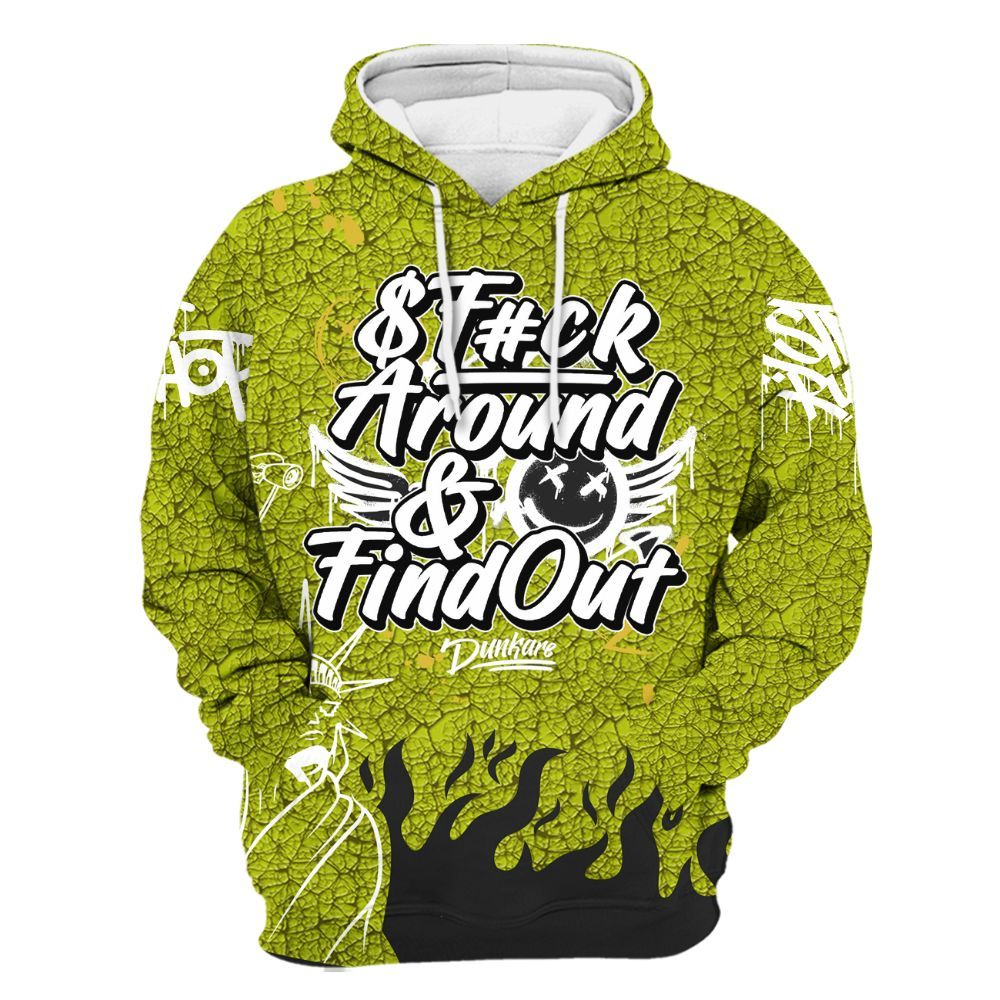Hoodie To Match Dunk Low QS Halloween Skull - Graphic Fck Around Find Out All Over Print