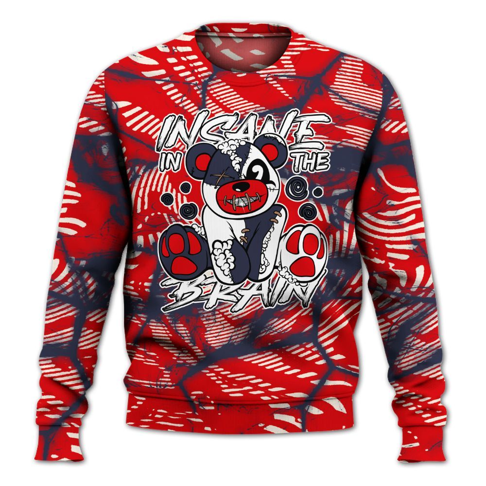 Sweatshirt To Match Low OG Howard University 1s - Insanes Bear Fume All Over Print
