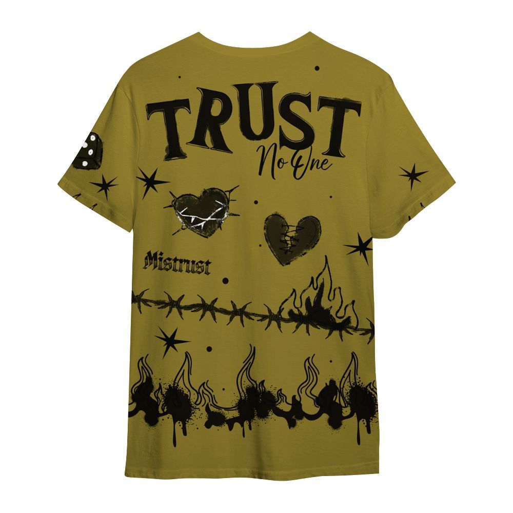 Shirt To Match Air Flightposite Metallic Gold - Trust No One Snake-Bite Doodle Crayon All Over Print