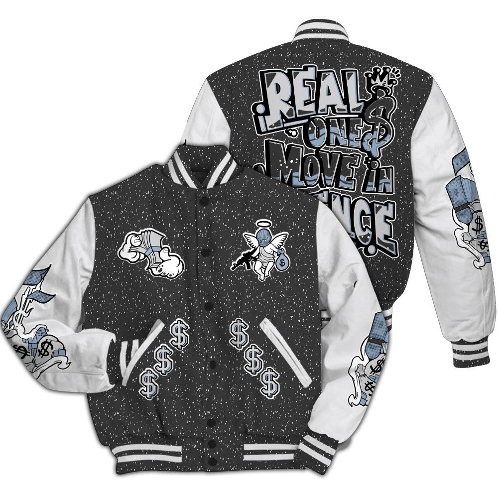 Varsity Jacket To Match Reverse Oreo 6s - Ones Move In Silence Graphic All Over Print