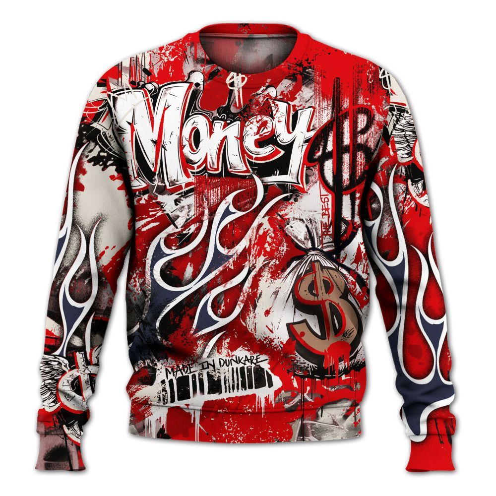 Sweatshirt To Match Low OG Howard University 1s - The Best Money All Over Print