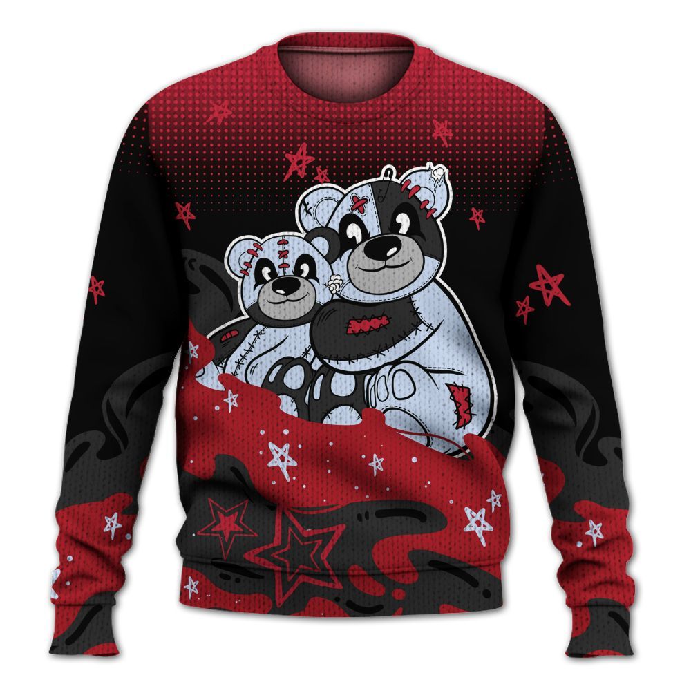 Knitted Sweater To Match Toro Bravo 6s - Sincere Fondness Bear Stars