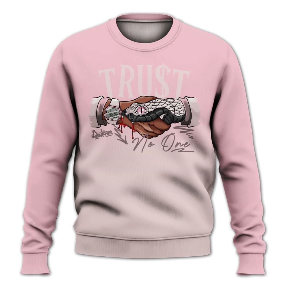 Sweatshirt To Match Dunk Low KD 17 Aunt Pearl - Snake Trust No One Drip All Over Print