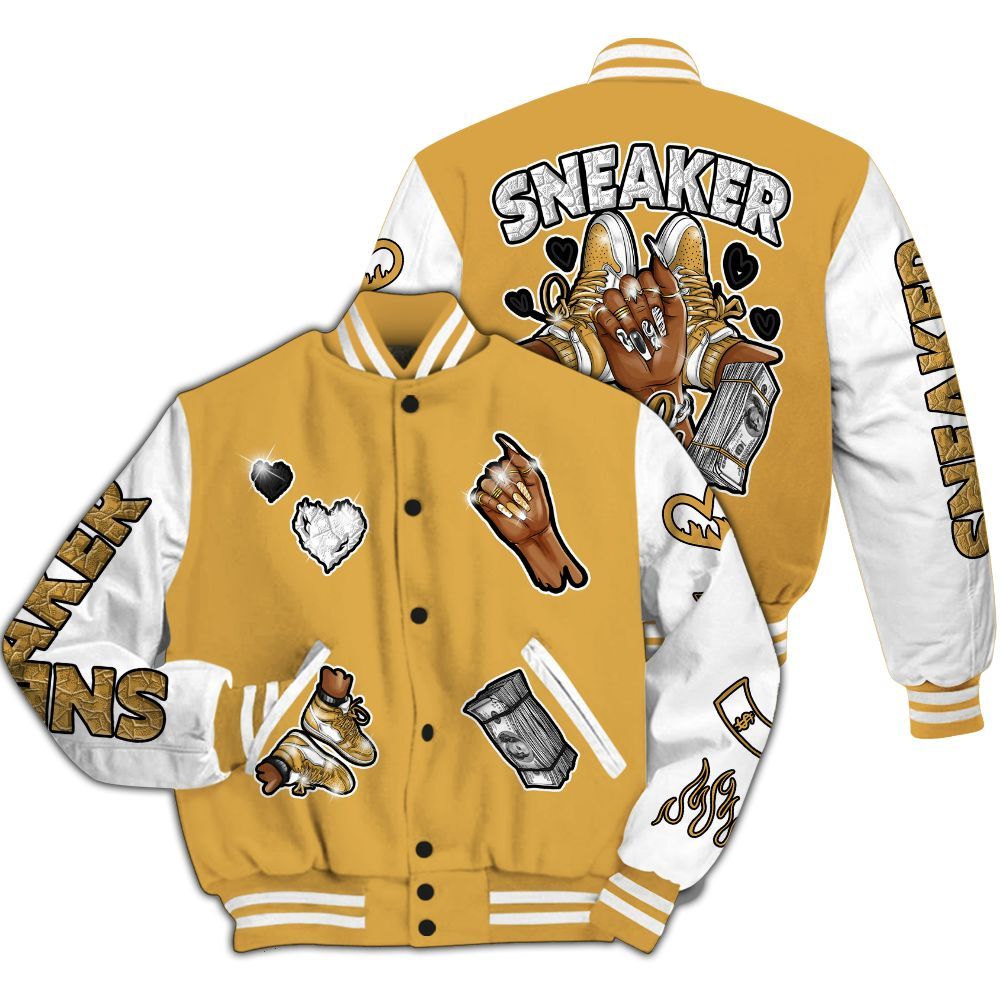 Varsity Jacket To Match Low OG Rookie Of The Year 1s - Sneakerz Girlz All Over Print