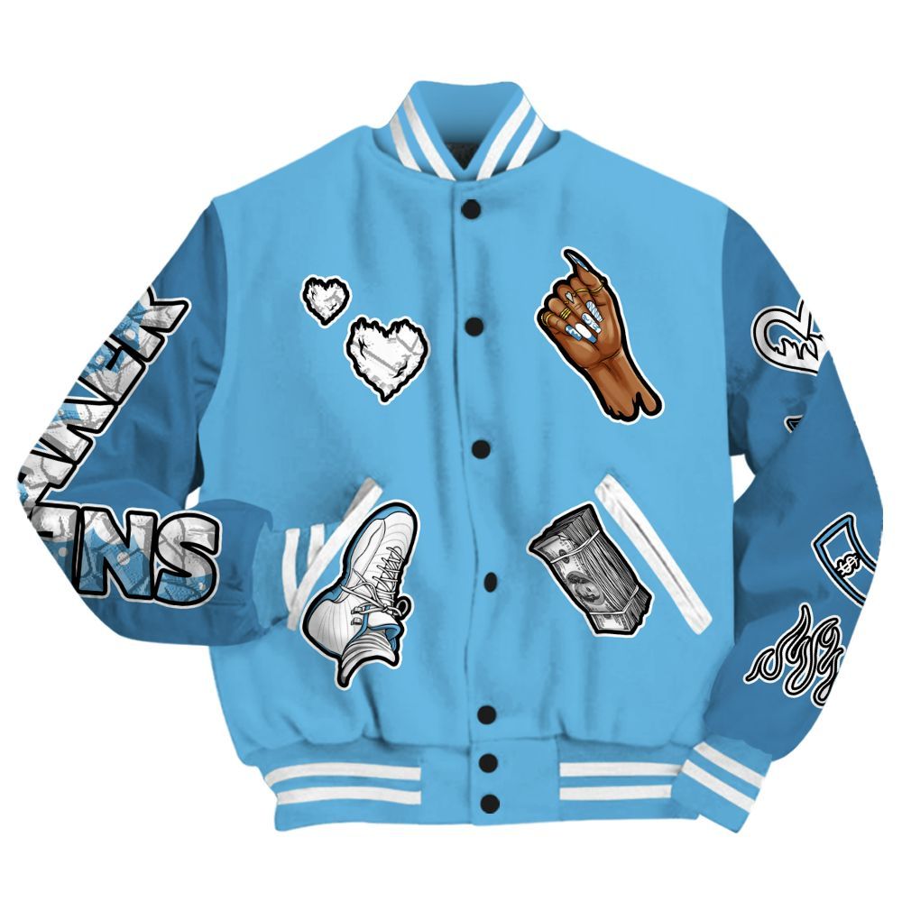 Varsity Jacket To Match Melo 12s - Sneakerz Girlz All Over Print