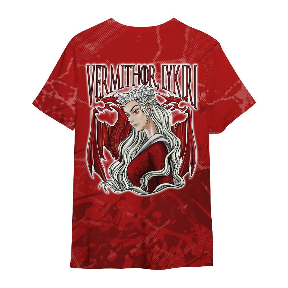 Shirt To Match Red Taxi 12s - Dragon's Mom! Profound All Over Print