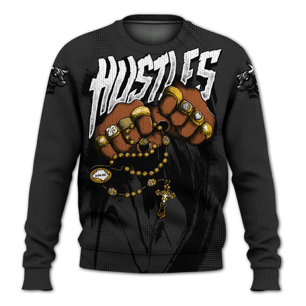 Knitted Sweater To Match White Thunder 4s - Hustle Make Money