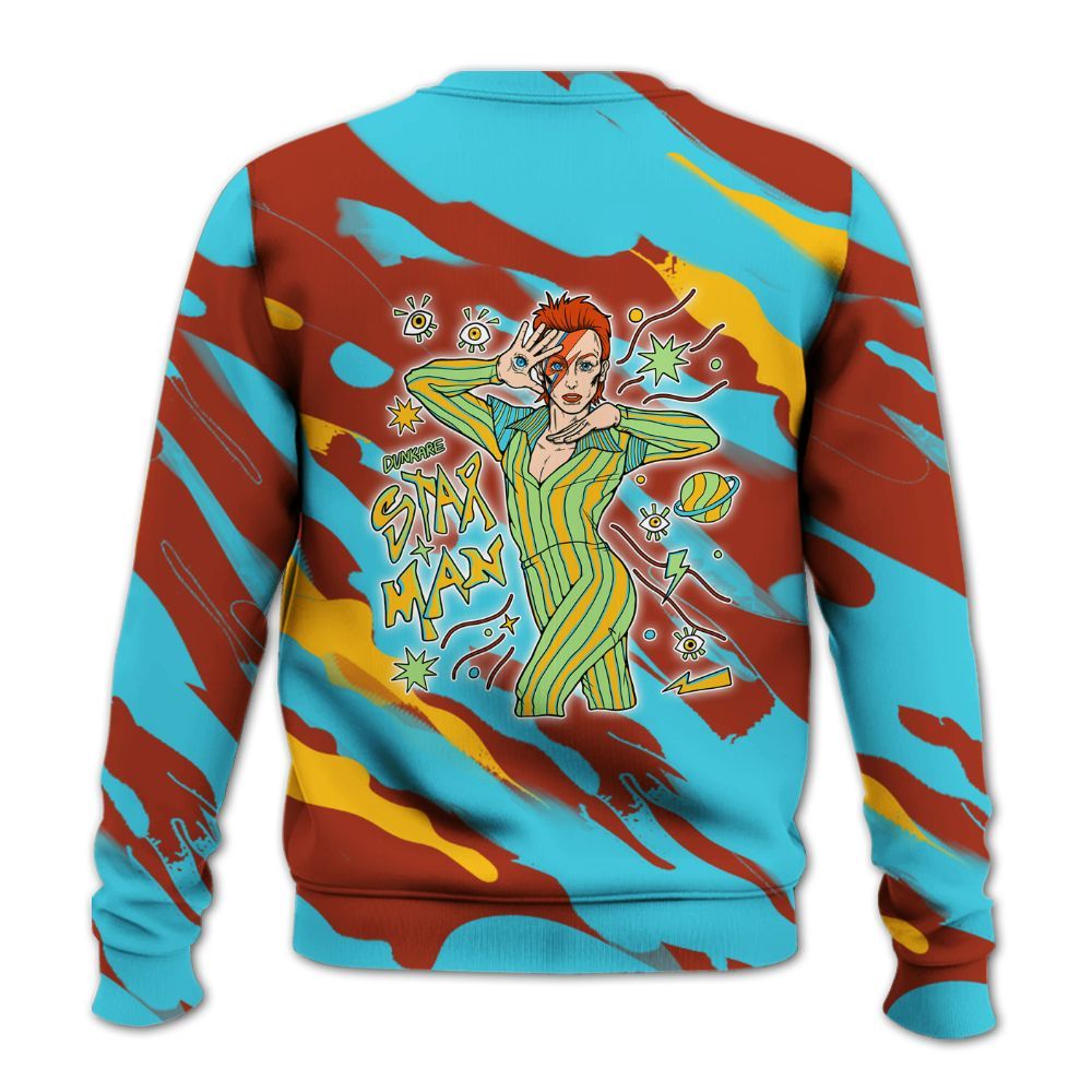Sweatshirt To Match SB Dunk Di'Orr Greenwood - Starmans Graphics Colored All Over Print