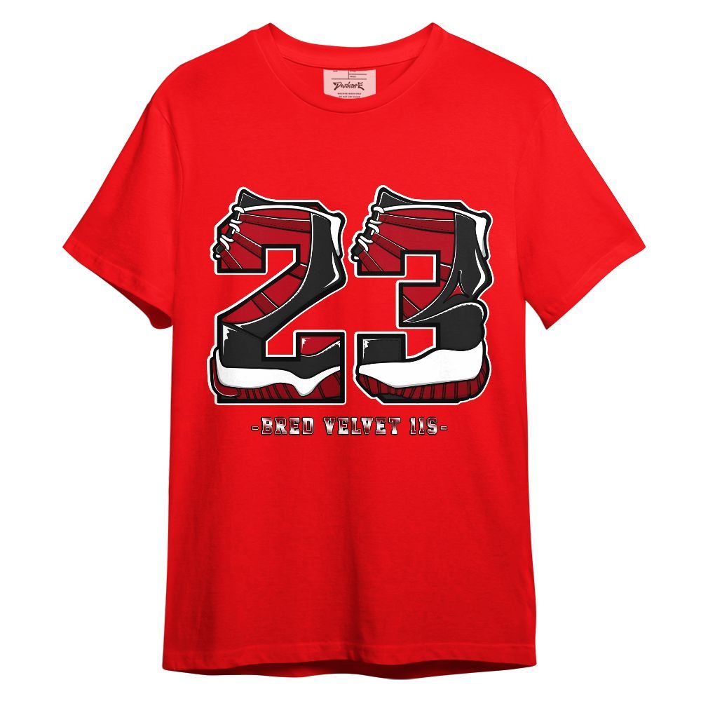 Shirt To Match Bred Velvet 11s - Number 23 Style 11s Graphic
