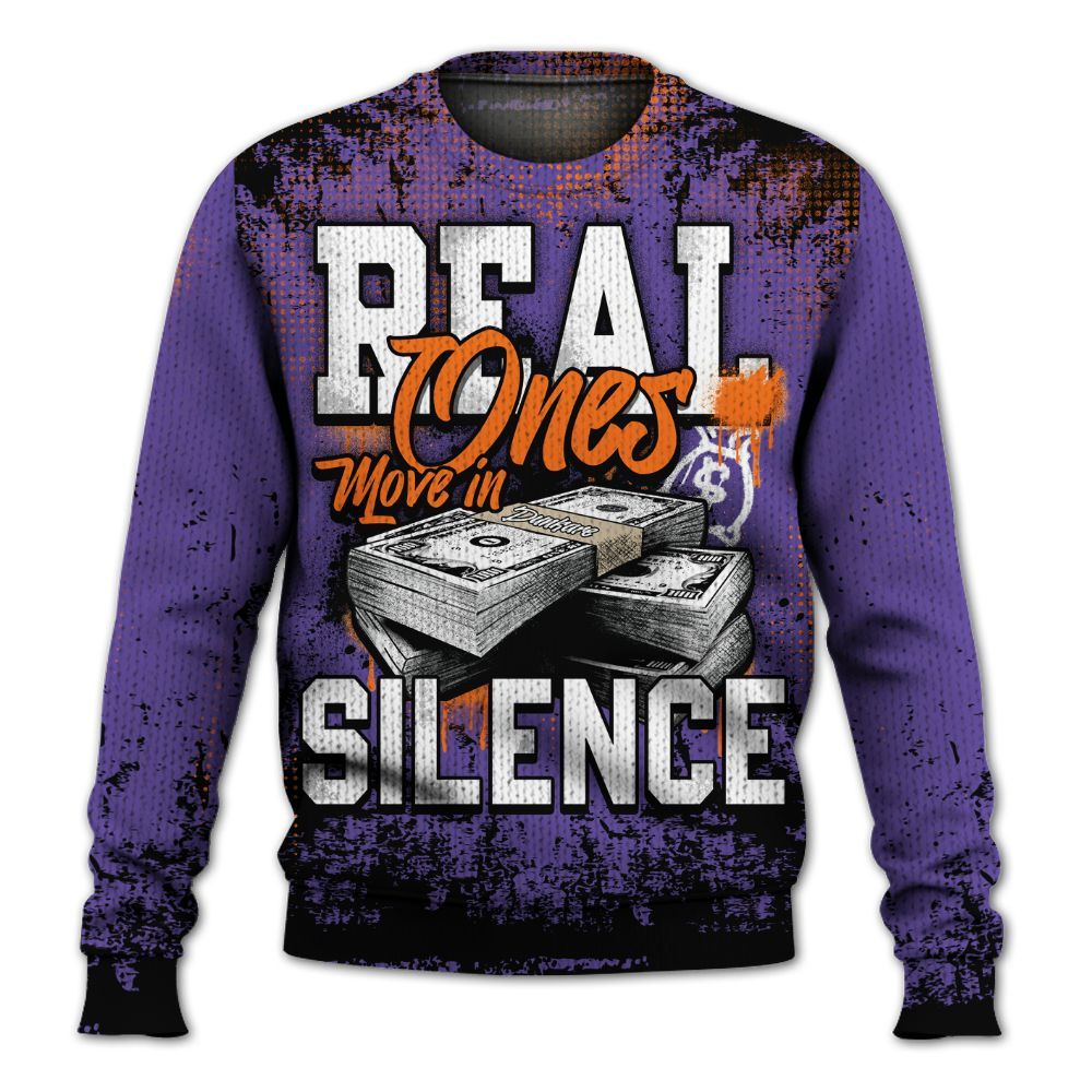 Knitted Sweater To Match Air Max Waffle SP Voltage Purple - Move In Silence Money Street Retro