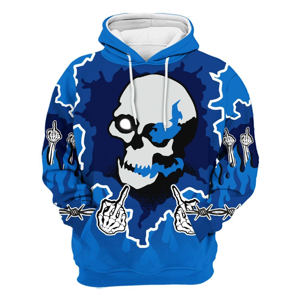 Hoodie To Match Blueberry 12s - F Around Find Out Graphic Trapped All Over Print