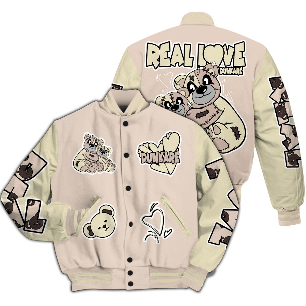 Varsity Jacket To Match A Ma Maniere X Fossil Stone 4s - Sincere Fondness Bear All Over Print