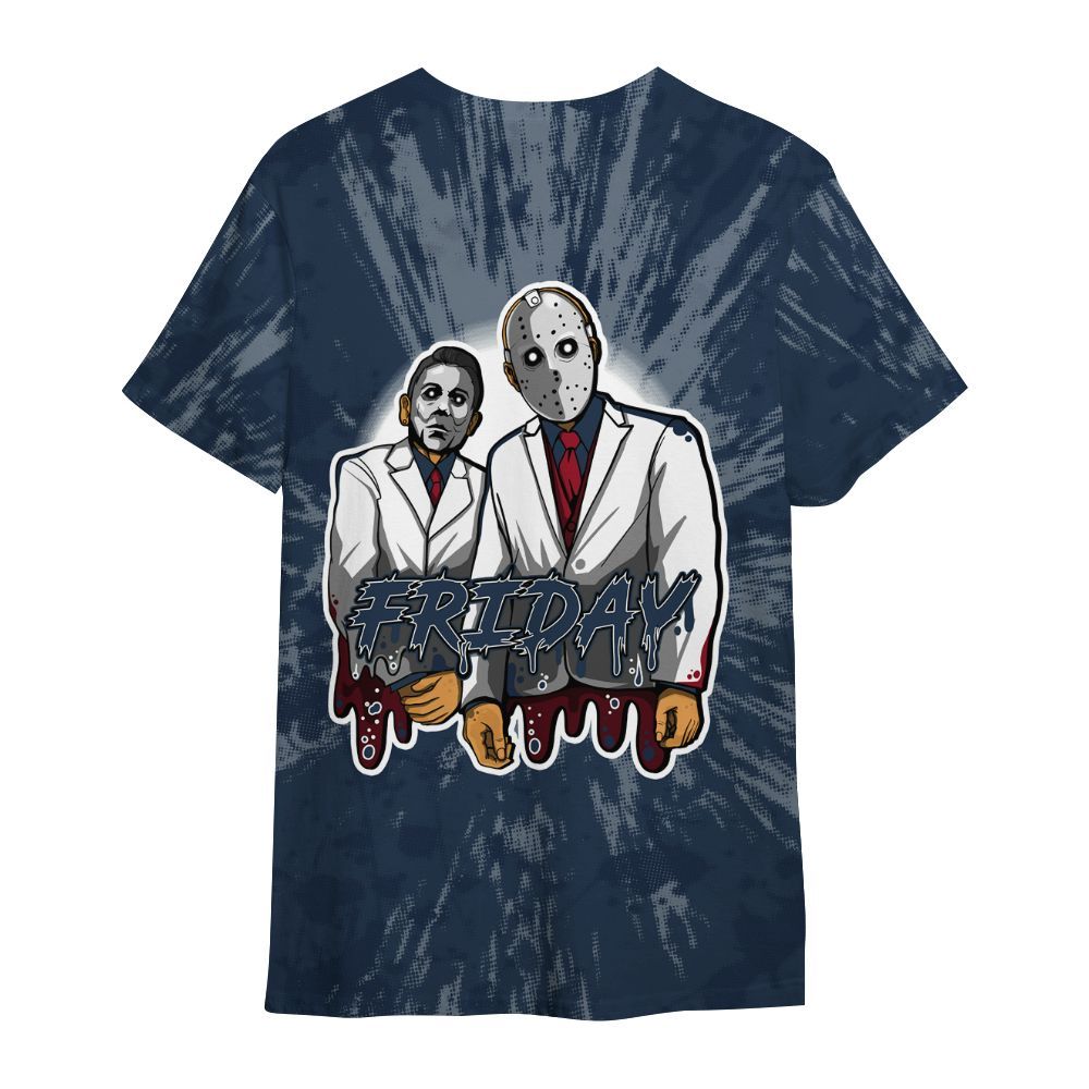 Shirt To Match White Midnight Navy 6s - Friday Halloween Graphic Luxury All Over Print