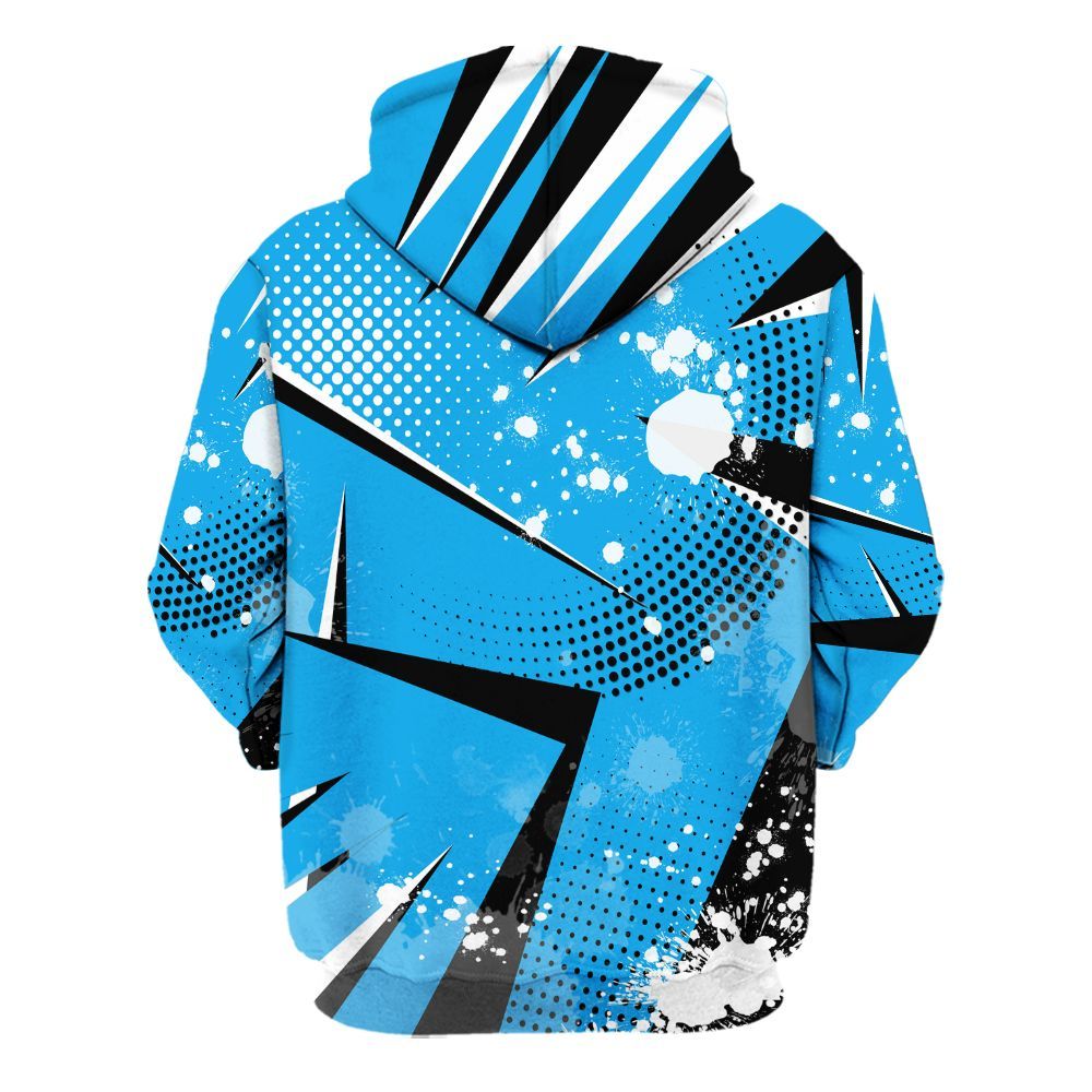 Hoodie To Match Black University Blue 2022 13s - Poly Trust No One Dripping All Over Print