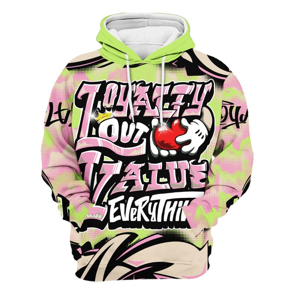 Hoodie To Match Jack Black Night Silver - Loyalty Out Value Graffiti All Over Print