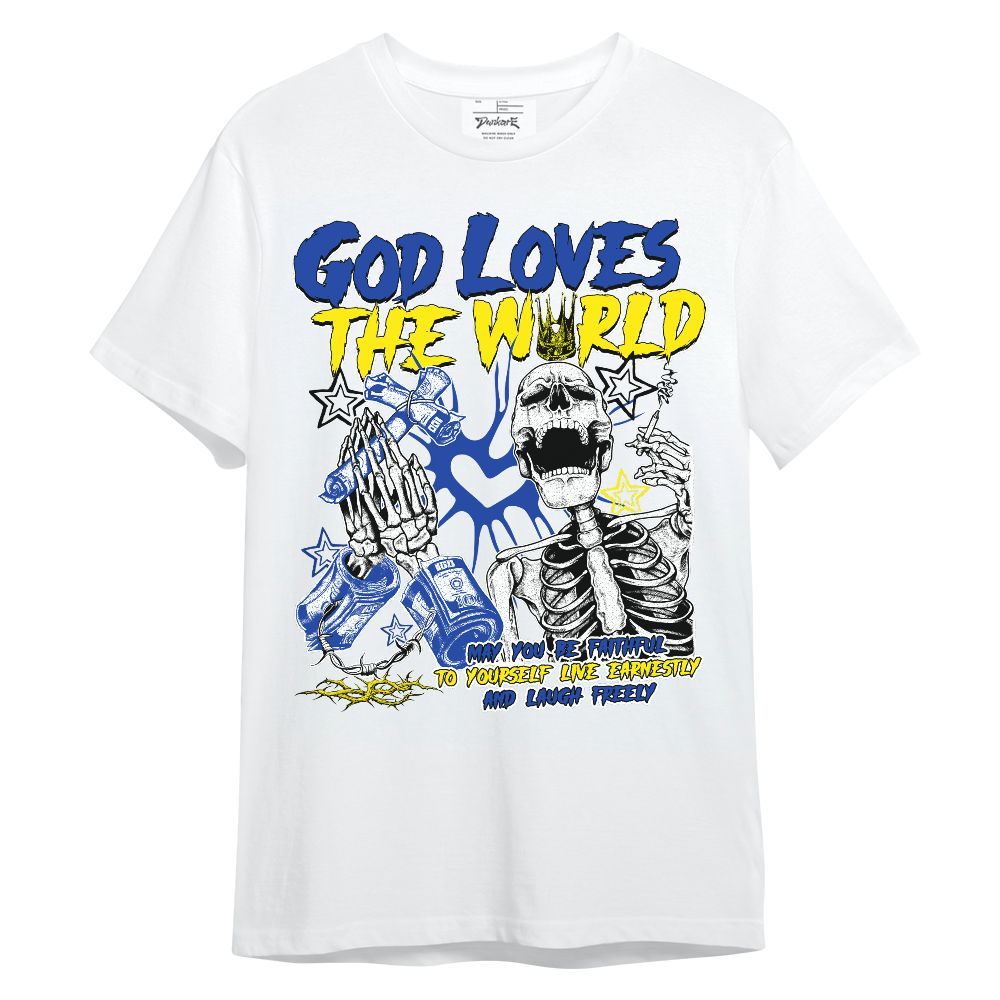 Shirt To Match Laney 14s - God Loves The World Unisex Shirt