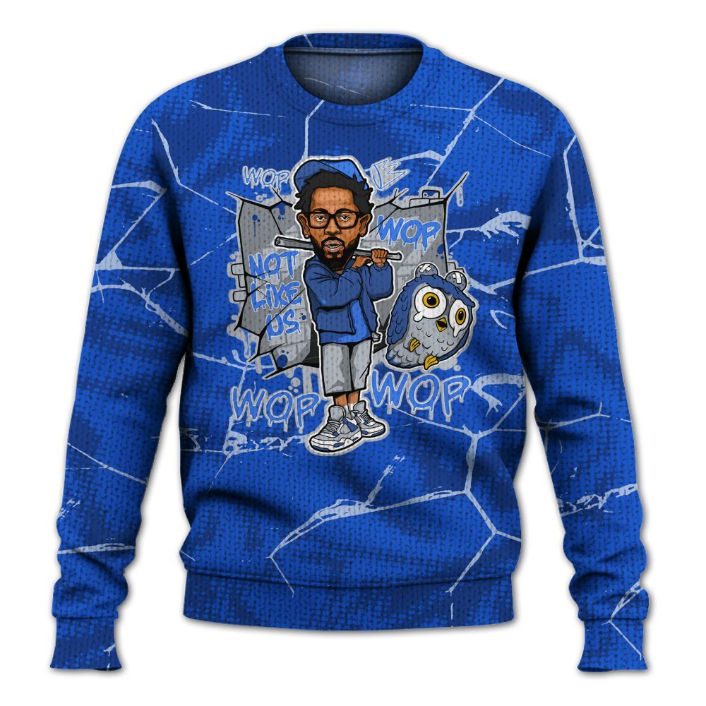 Knitted Sweater To Match Air Foamposite One Royal - None Like ComptonCity Graphic Crack