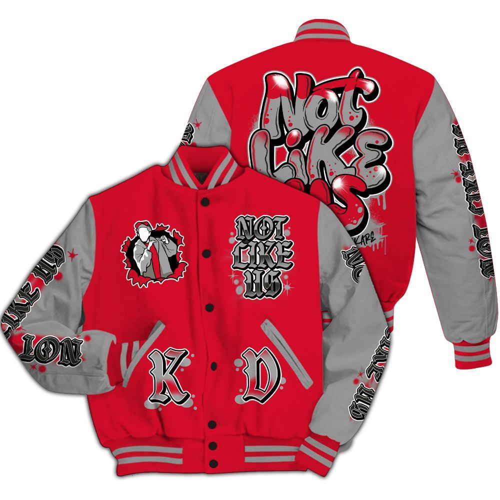 Varsity Jacket To Match Air Max Sunder Gore Tex Fire Red - None Like Us Graphic All Over Print