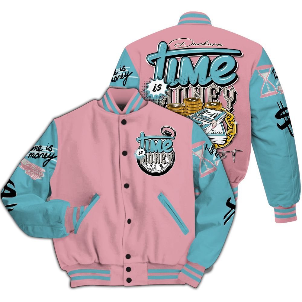 Varsity Jacket To Match Doernbecher 6s - Time Is Money All Over Print