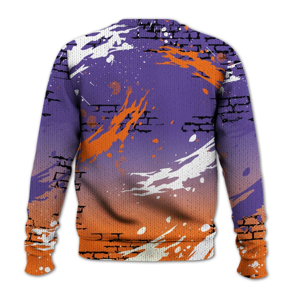 Knitted Sweater To Match Air Max Waffle SP Voltage Purple - Values Of Loyalty Drip