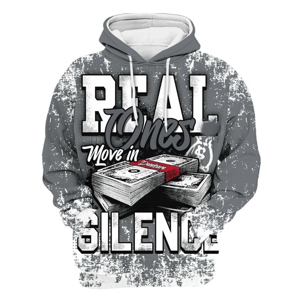 Hoodie To Match Retro Fire Red 9s - Move In Silence Money Street Retro All Over Print