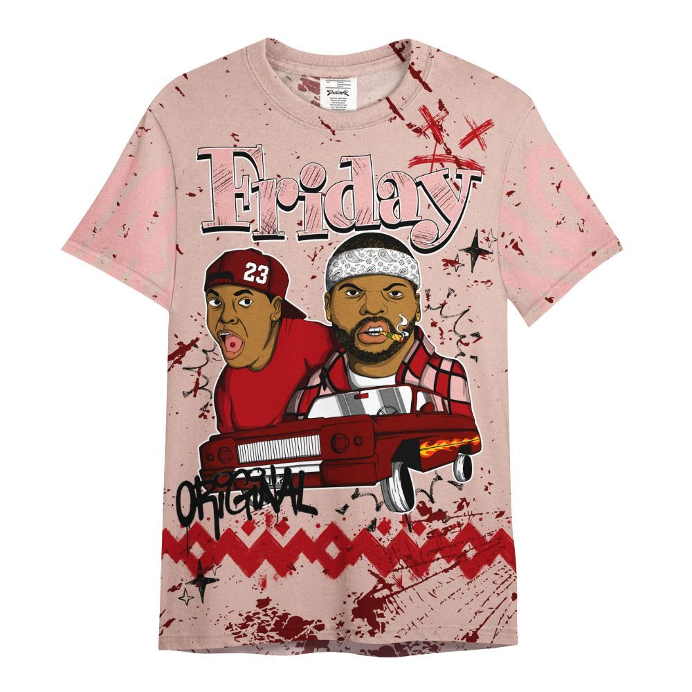 Shirt To Match Low Valentines Day 1s - Friday Sneaker Crayon All Over Print