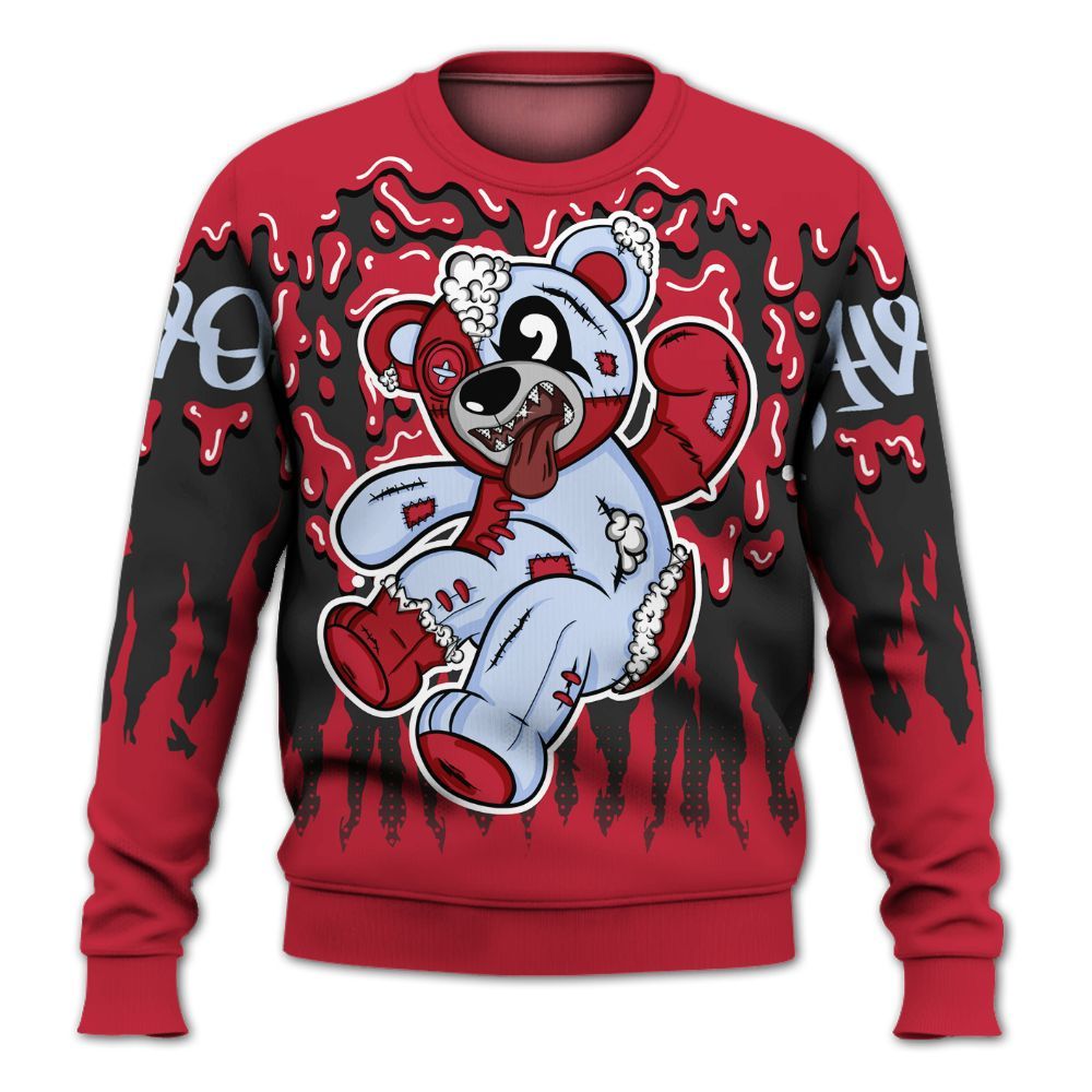 Sweatshirt To Match Toro Bravo 6s - Havok Bear Dripping All Over Print