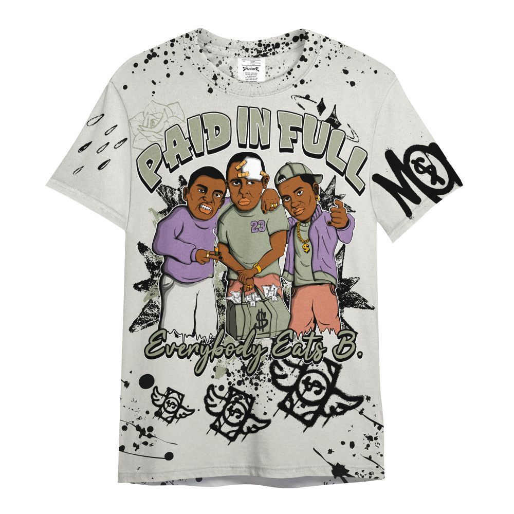 Shirt To Match Dunk Low Floral Swoosh 2025 - Everybody Paid In Full Crayon All Over Print