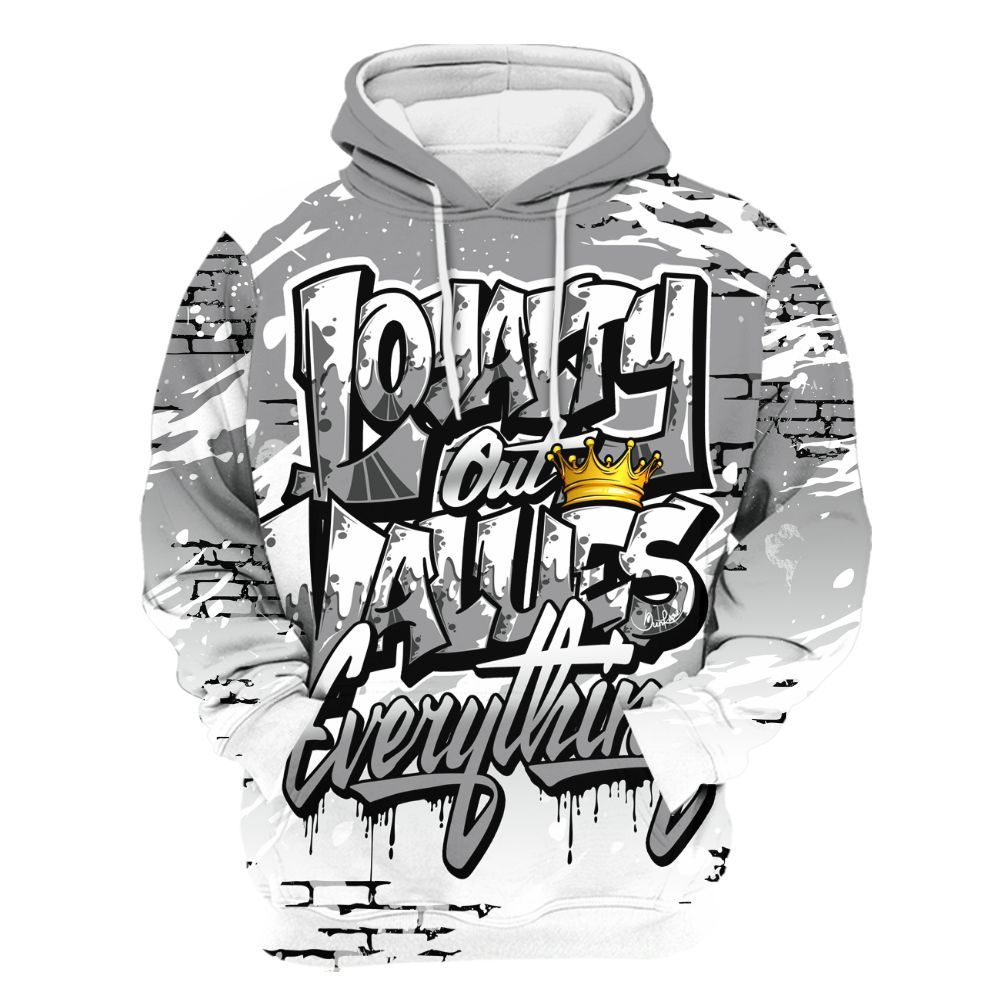 Hoodie To Match Retro Stealth 12s - Values Of Loyalty Drip All Over Print