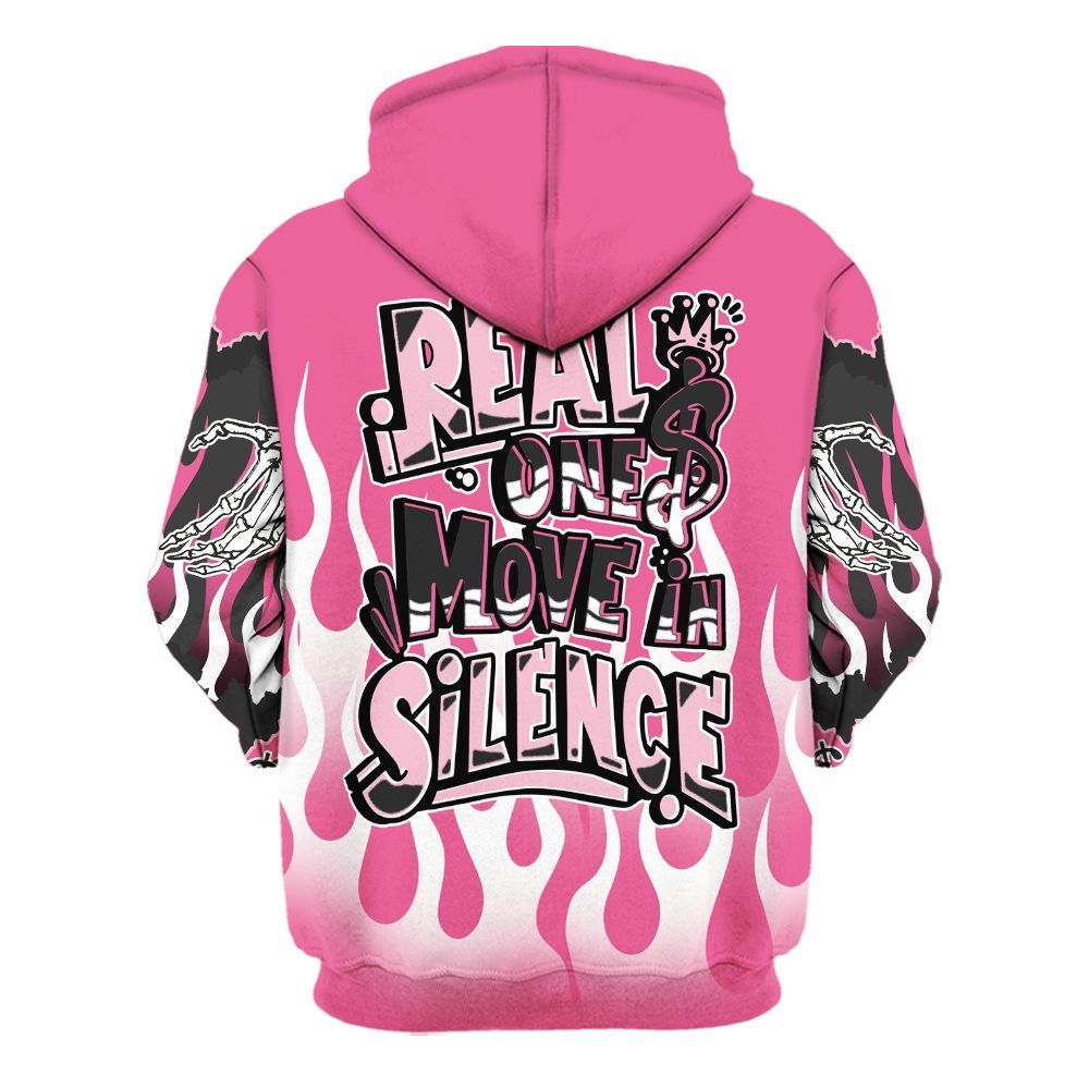 Hoodie To Match Air Max SNDR Hyper Pink - Ones Move In Silence Graphic Trapped All Over Print