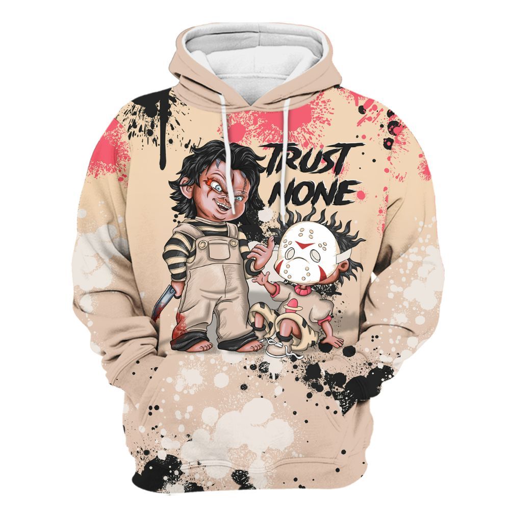 Hoodie To Match Birds Of Paradise 4s - Trust No One Scary All Over Print