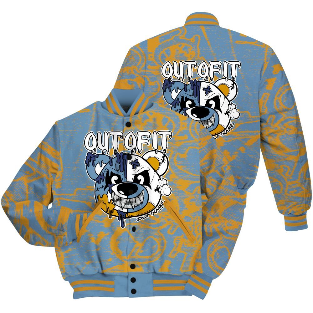 Varsity Jacket To Match High OG First In Flight 1s Shirt - Out Of It Bear Avant-Garde All Over Print