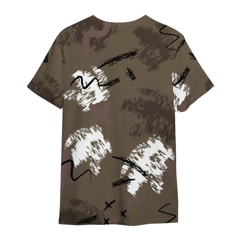 Shirt To Match AMM Dark Mocha 4s - Hustle Grind Pray Graphic Street Style All Over Print