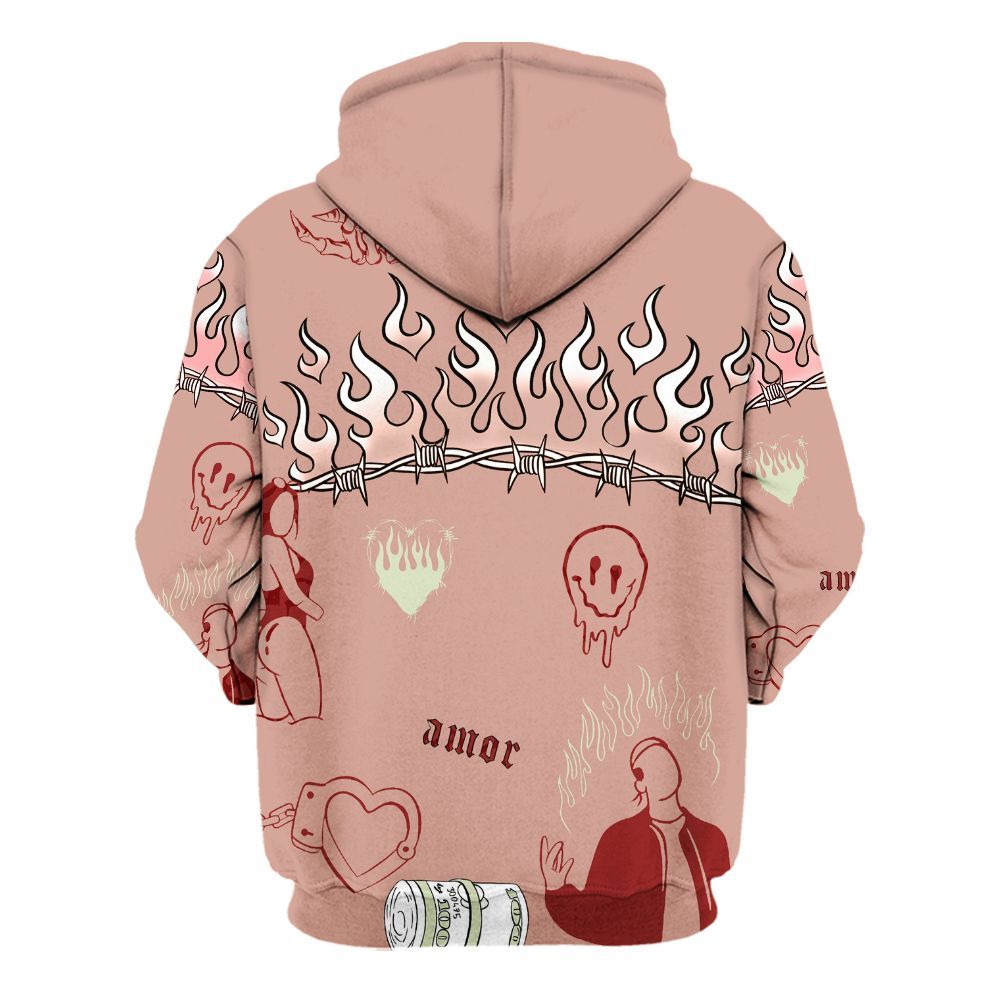 Hoodie To Match Valentines Day 3s - Snake Trust No One All Over Print