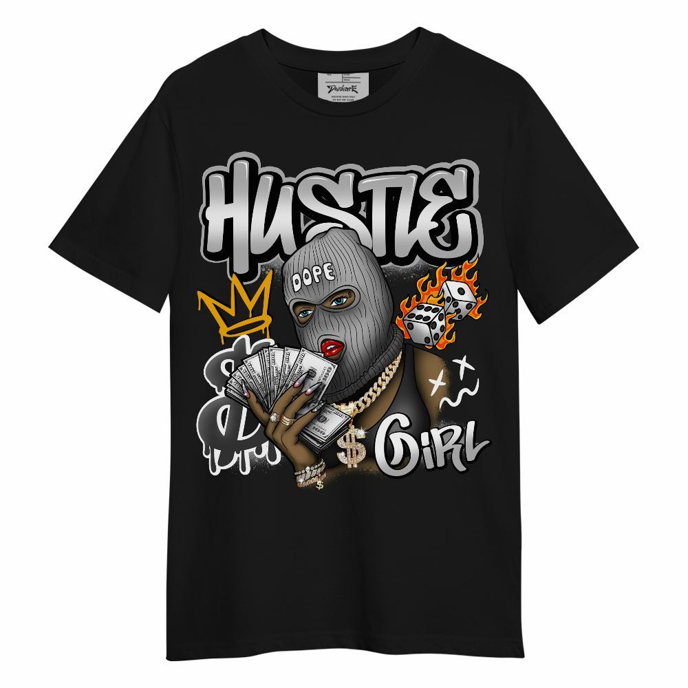 Shirt To Match NOCTA Black 2s - Money Hustles Girl Streetwear Unisex Shirt