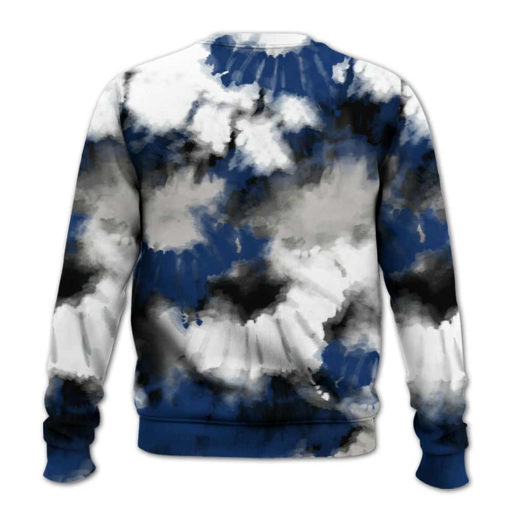 Sweatshirt To Match High OG Deep Royal Blue 1s - Tie Dye FK Around Find Out All Over Print