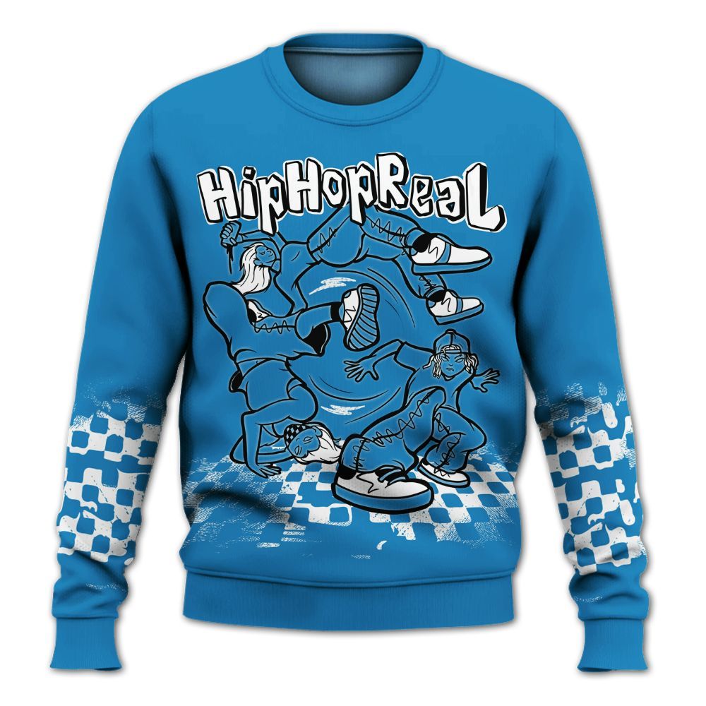 Sweatshirt To Match Retro University Blue 9s - Feel Life Street Style All Over Print