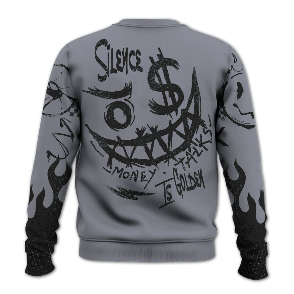 Sweatshirt To Match Retro Black Flint 13s - Mouth Burning Street Style All Over Print
