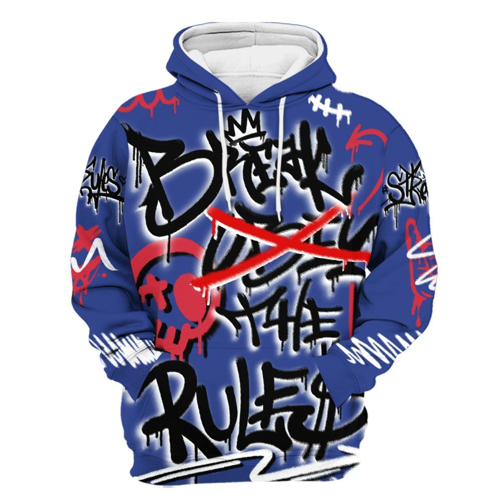 Hoodie To Match Air Griffey Max USA Red White Blue 1s - Break Rules Streetwear All Over Print