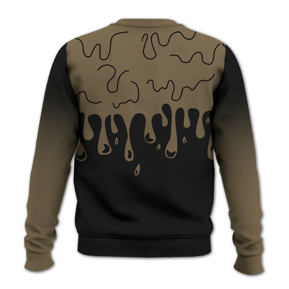 Sweatshirt To Match Olive 9s - Snake Trust No One Drip All Over Print