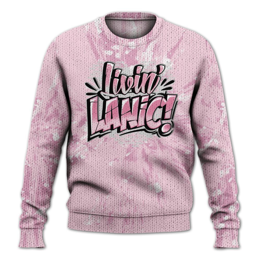 Knitted Sweater To Match Orchid 4s - Living Large Graphic Luxury