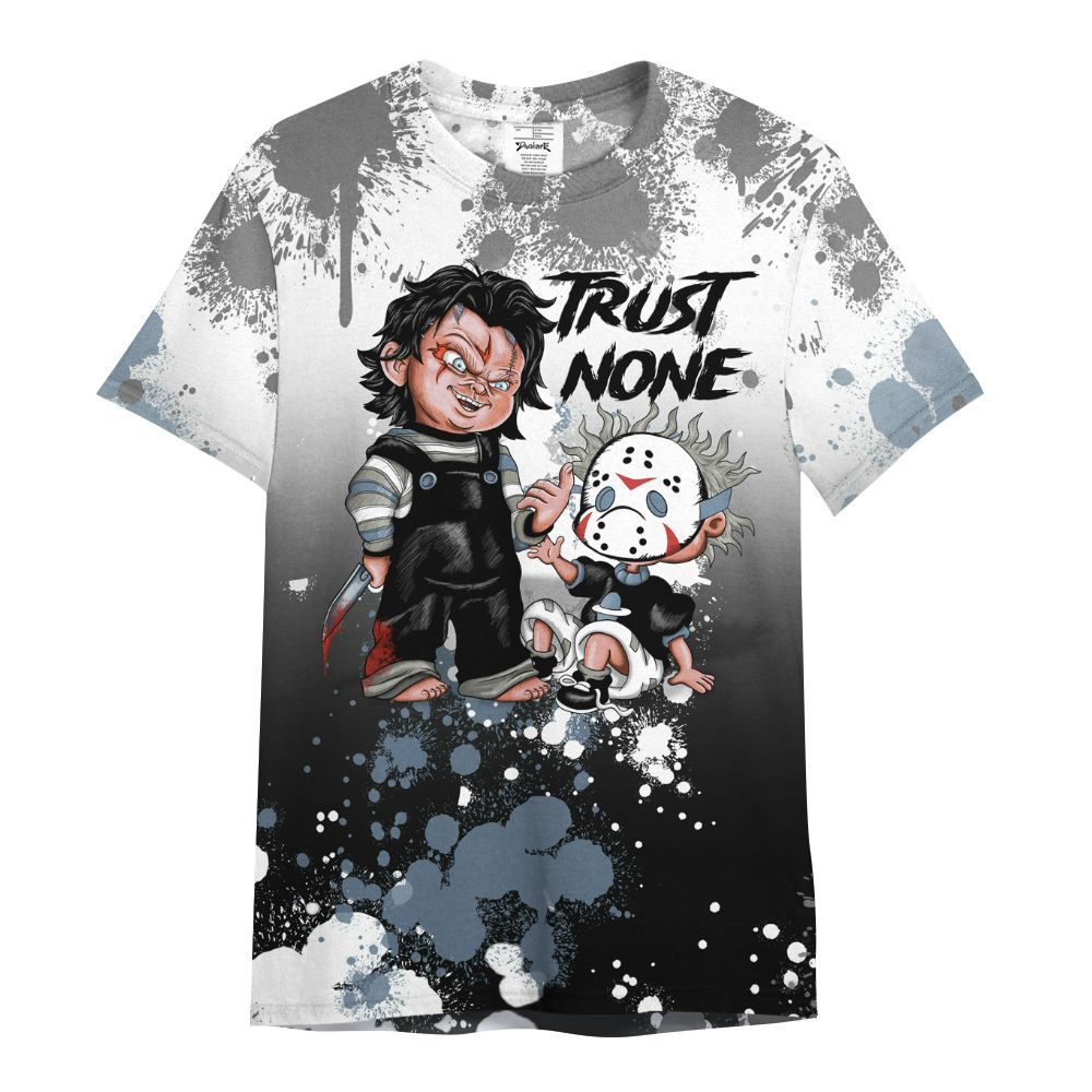 Shirt To Match Black Chrome 6s - Trust No One Scary All Over Print