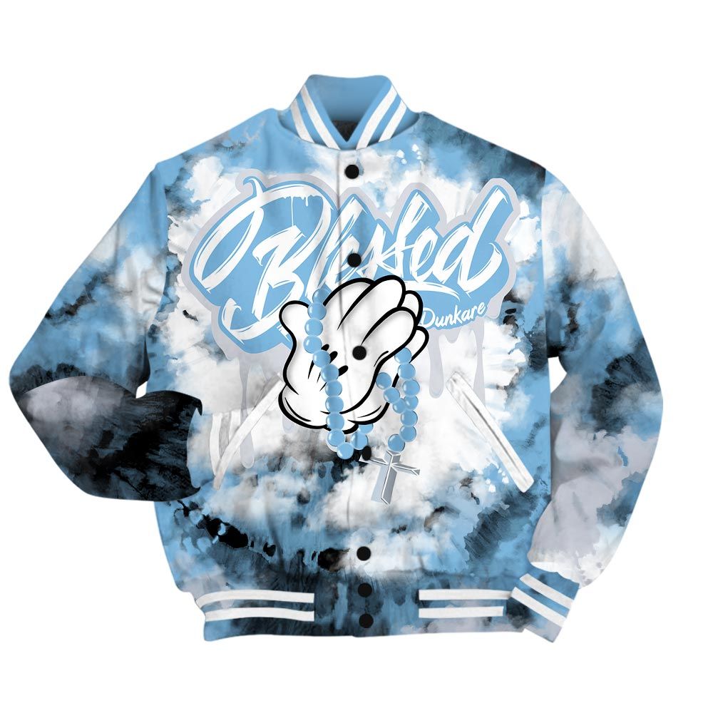 Varsity Jacket To Match Craft Paris 6s - God Blessed Dripping Varsity Jacket Outfit 1505 NCT