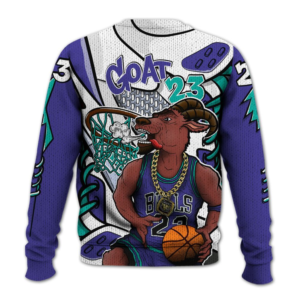 Sweater To Match Retro Grape 5s - Number 23 Style 5s Graphic