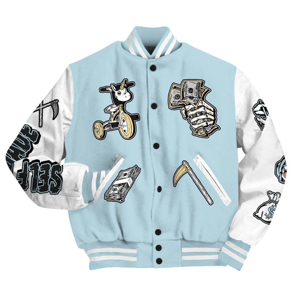 Varsity Jacket To Match Low Year Of The Snake 11s - Self Make Skeleton All Over Print