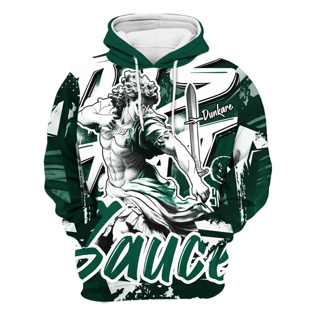 Hoodie To Match Oxidized Green 4s - This That Sauce Retro All Over Print
