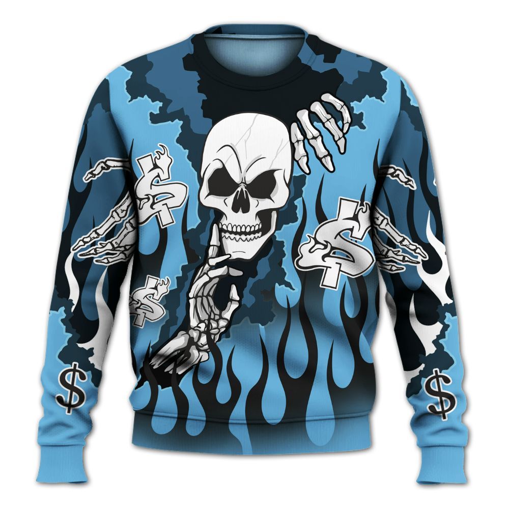 Sweatshirt To Match Melo 12s - Ones Move In Silence Graphic Trapped All Over Print